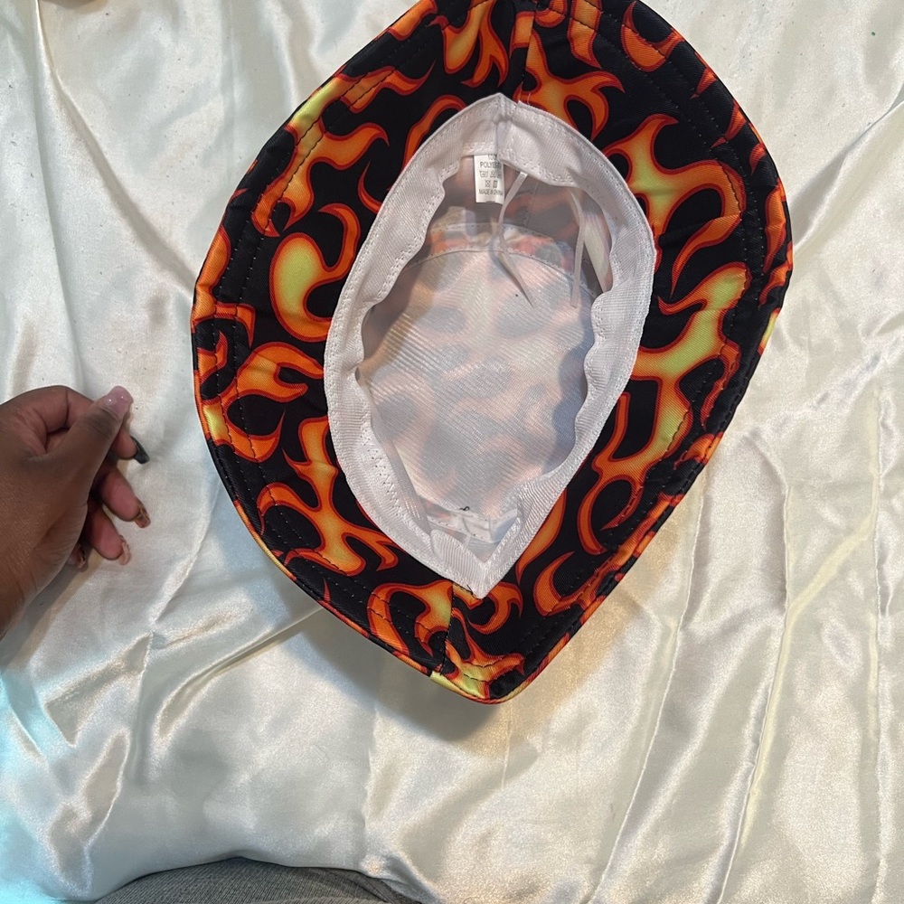 Flame Pattern Bucket Hat